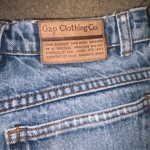 American eagle elastic waist mom jeans medium wash blue size 4